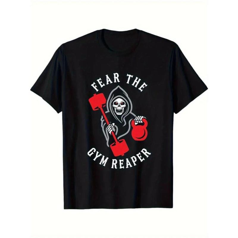 Fear of Fitness Death Halloween Fitness Classic T-Shirt Made in USA Hoodie, Sweatshirt | WearSparks.com