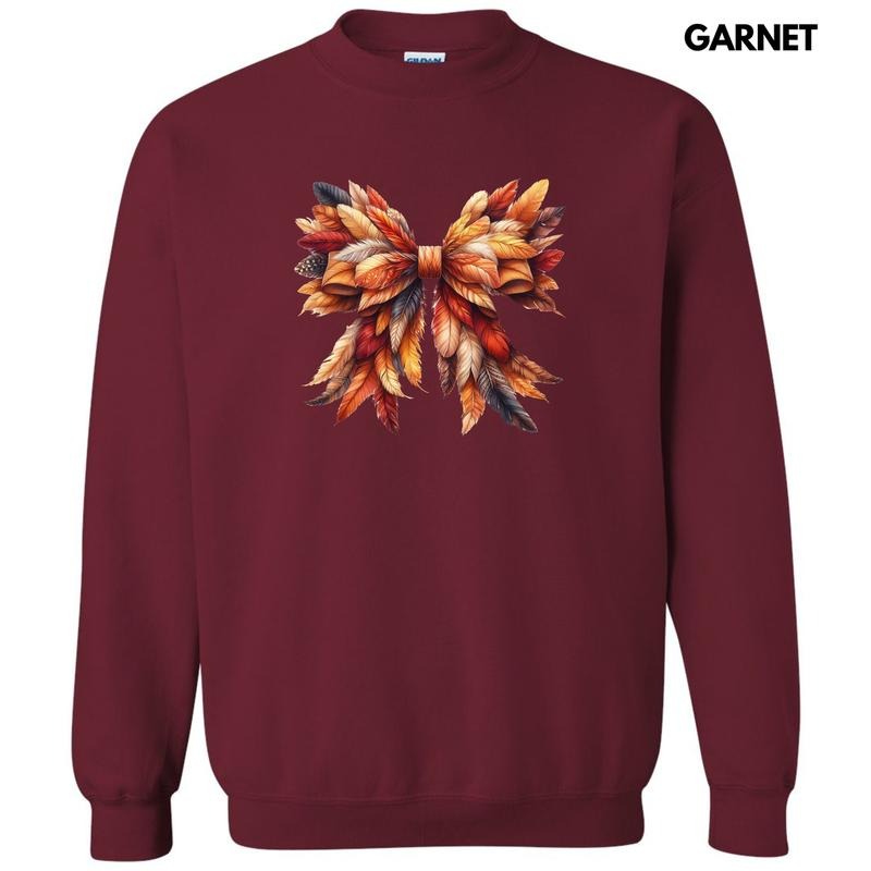 Feather Autumn Bow Sweatshirt 'NLB T-Shirts, Hoodie | WearSparks.com