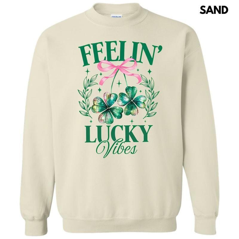 Feelin Lucky Vibes Sweatshirt 'NLB' T-Shirts, Hoodie | WearSparks.com