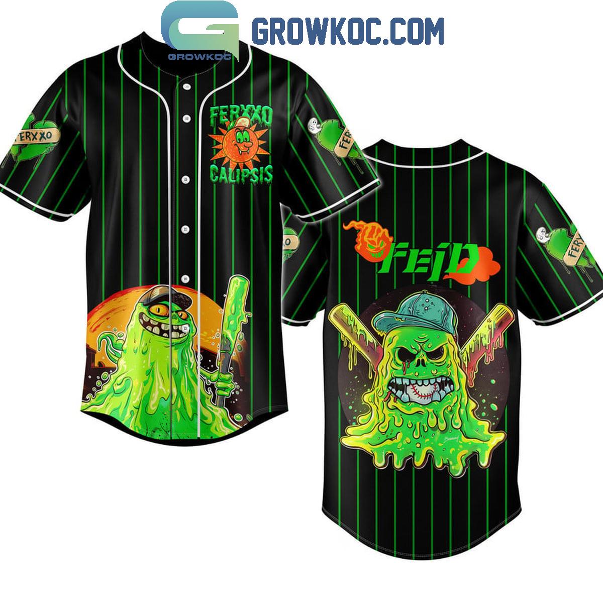 Feid Ferxxo Calipsis Slimer Monster Personalized Baseball Jersey