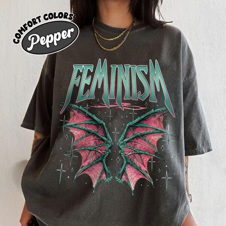 Feminism Dragon Fantasy T-Shirt, Feminist Art T Shirt, The Female Gaze Shirts, Feminist Tee, Human Rights Tee, Gift For...