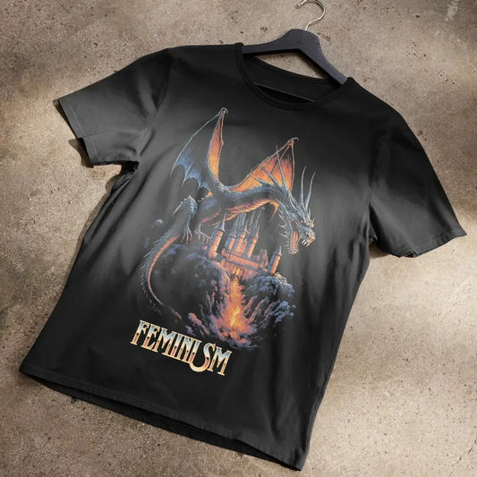 Feminism Dragon Fantasy T-Shirt, Unisex Trending Tee Hoodie, Sweatshirt | WearSparks.com