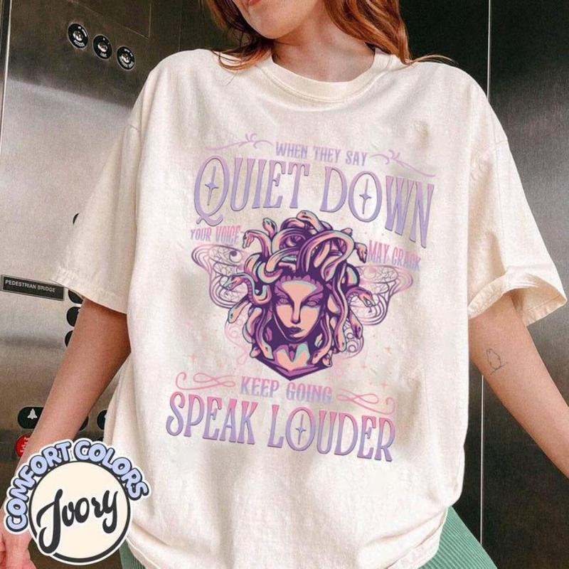 Feminist Resistance Comfort Color T-Shirt, Speak Louder PNG, Women Rights Equality Tee, As A Woman Who Kept My Mouth...