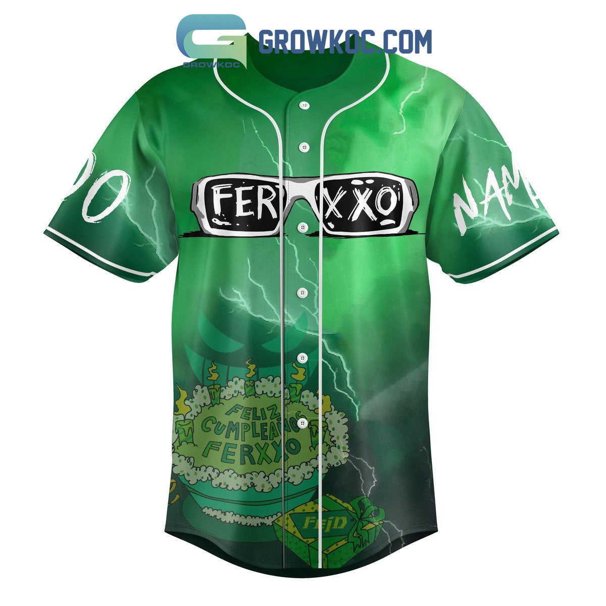 Ferxxo Feliz Cumplean??os Personalized Baseball Jersey