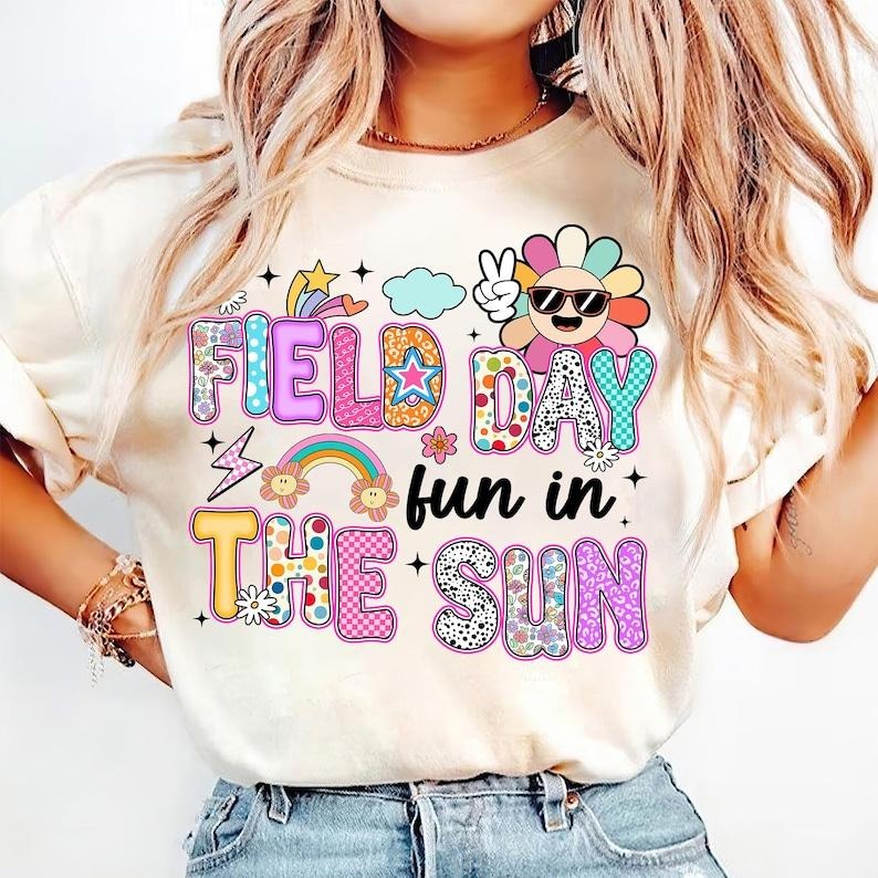 Field Day Fun in the Sun Last Day Funny Teacher Fun Day School T-Shirt Hoodie, Sweatshirt | WearSparks.com