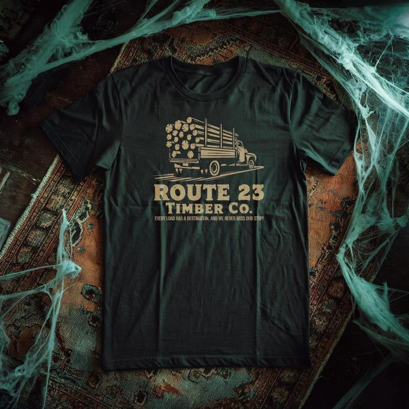 Final Destination 2 Log Truck - Route 23 Timber Co - horror movie gift goth gifts movie fan
