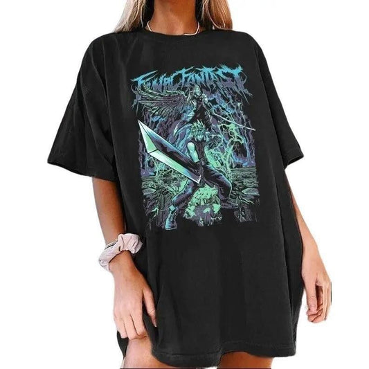 Final Fantasy Aesthetic Graphic Shirt, Y2K style, Anime Manga Shirt Hoodie, Sweatshirt | WearSparks.com