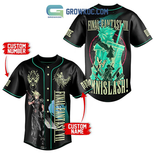 Final Fantasy VII Omnislash Personalized Baseball Jersey