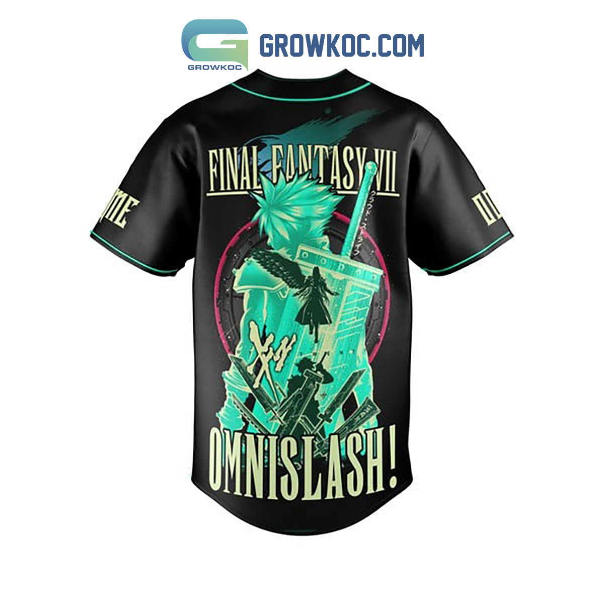 Final Fantasy VII Omnislash Personalized Baseball Jersey