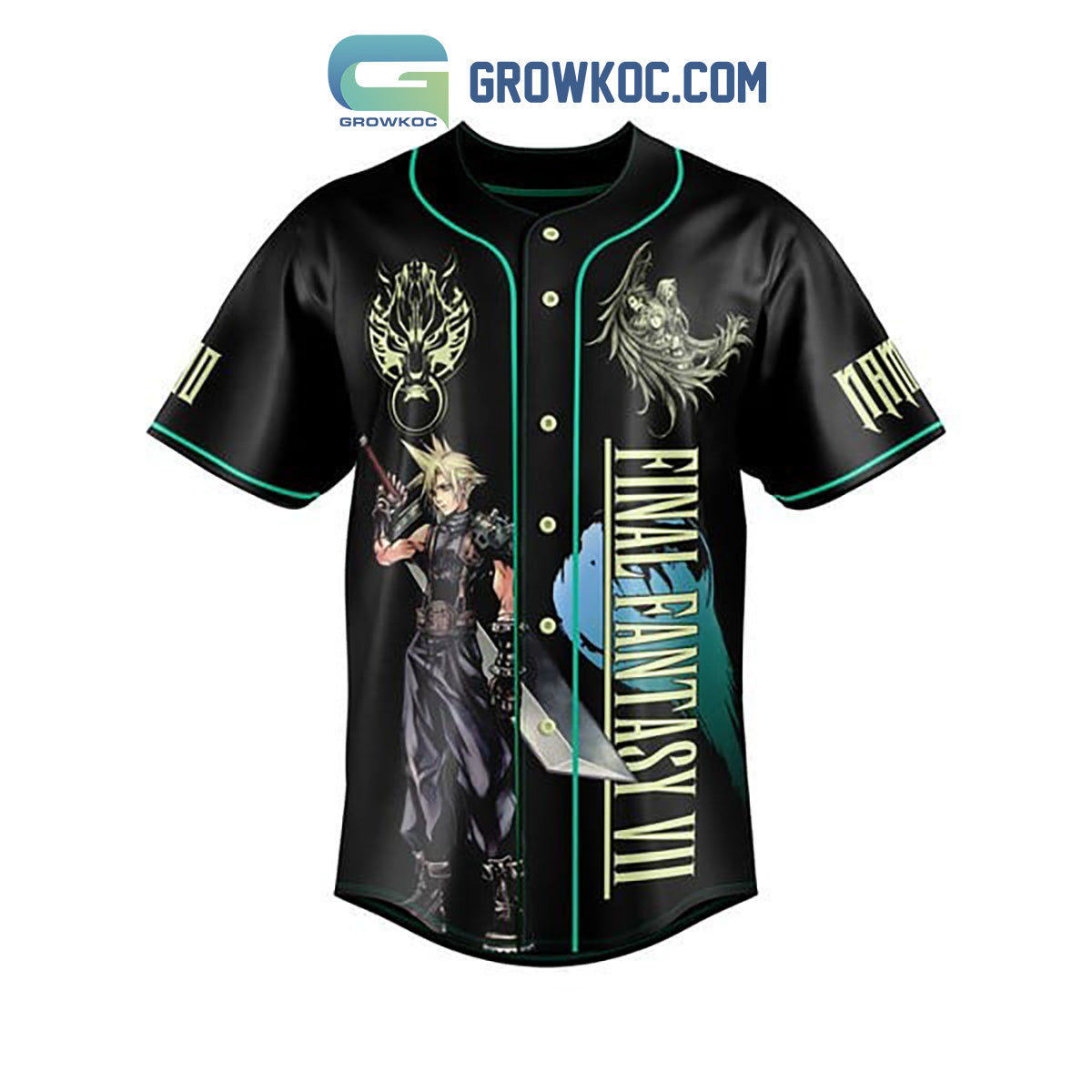 Final Fantasy VII Omnislash Personalized Baseball Jersey