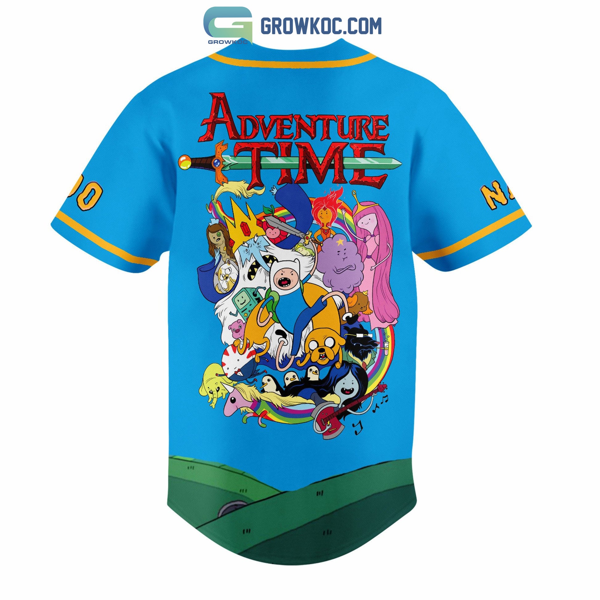 Finn and Jake Adventure Time Personalized Baseball Jersey