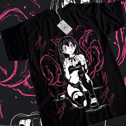 Fire Force Anime T-Shirt & Sweatshirt, Cat Girl Tamaki Graphic Tee, Anime Manga Lover Gifts Ball Comfort Hoodie