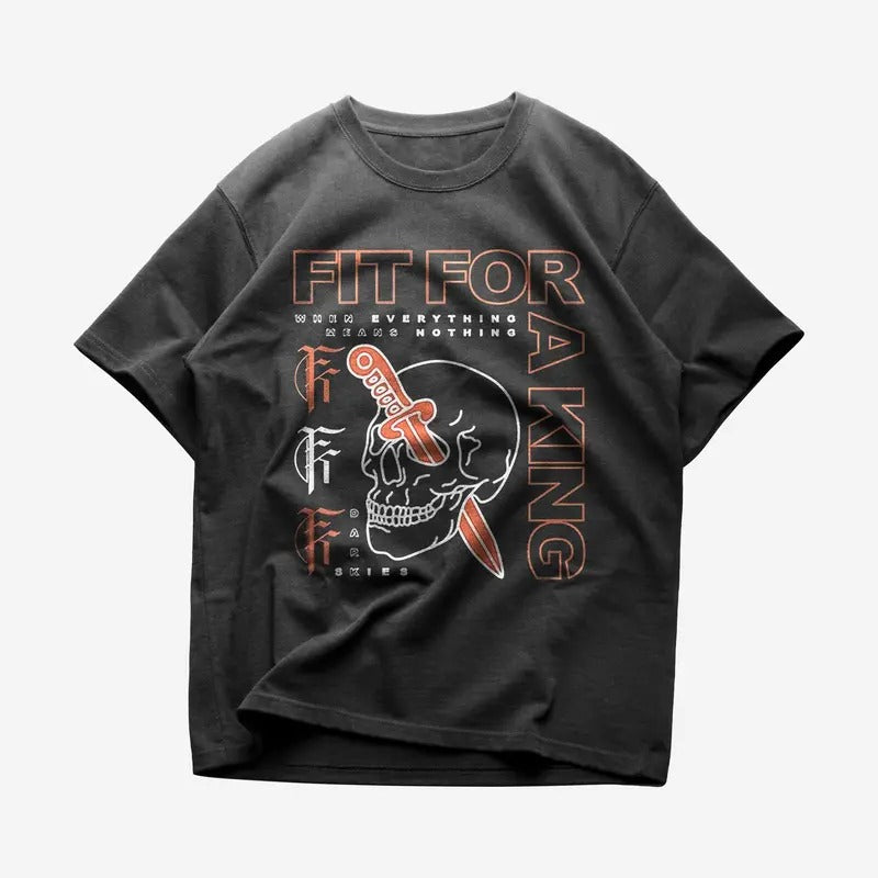 Fit for a King T-Shirt - Soft Cotton Fabric - Bold Graphic - Perfect for Metalcore Fans