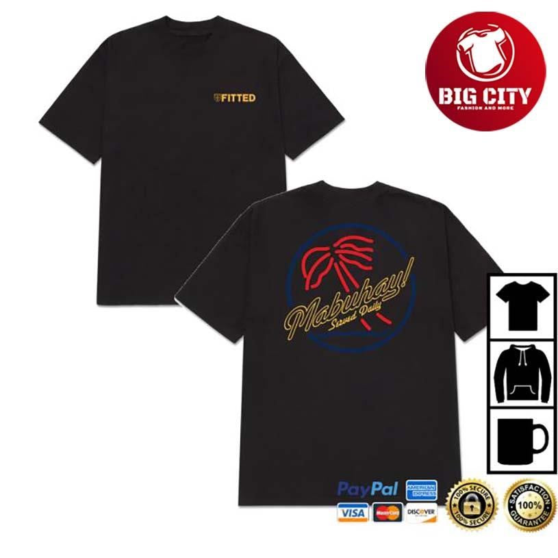 Fitted Hawaii Mabuhay Served Daily Two Sided Shirt