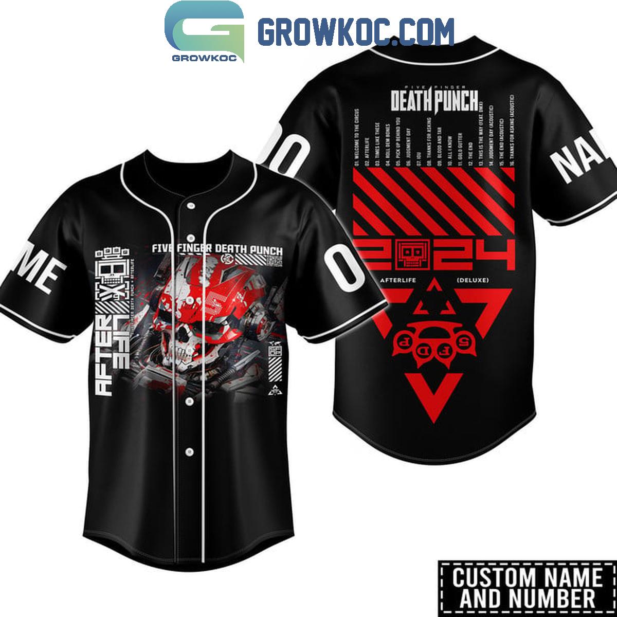 Five Finger Death Punch Afterlife Deluxe Personalized Baseball Jersey