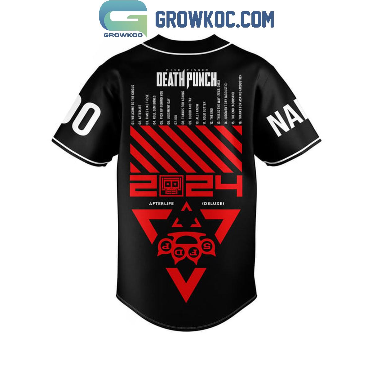 Five Finger Death Punch Afterlife Deluxe Personalized Baseball Jersey