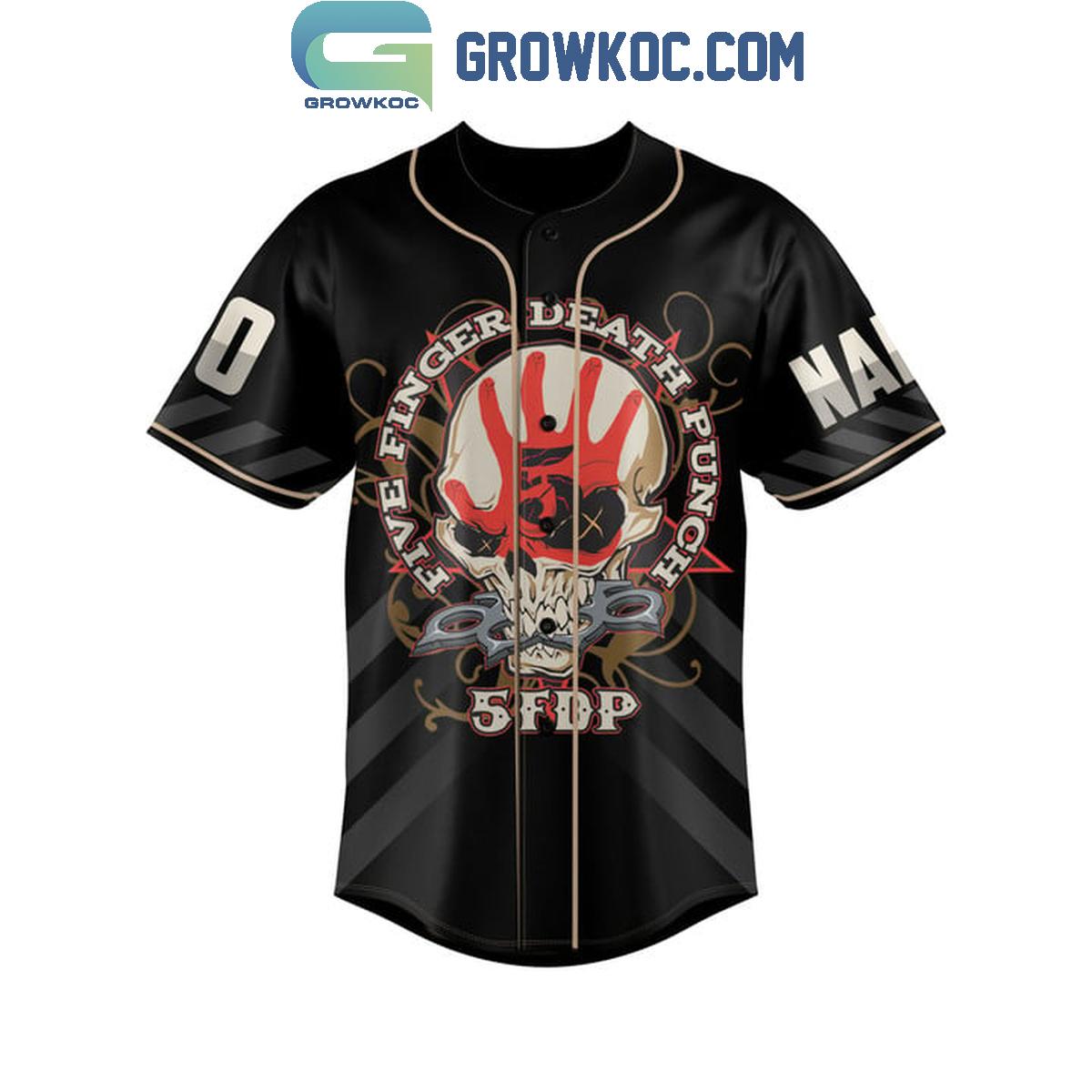 Five Finger Death Punch Marilyn Manson Live Like A Star Personalized Baseball Jersey