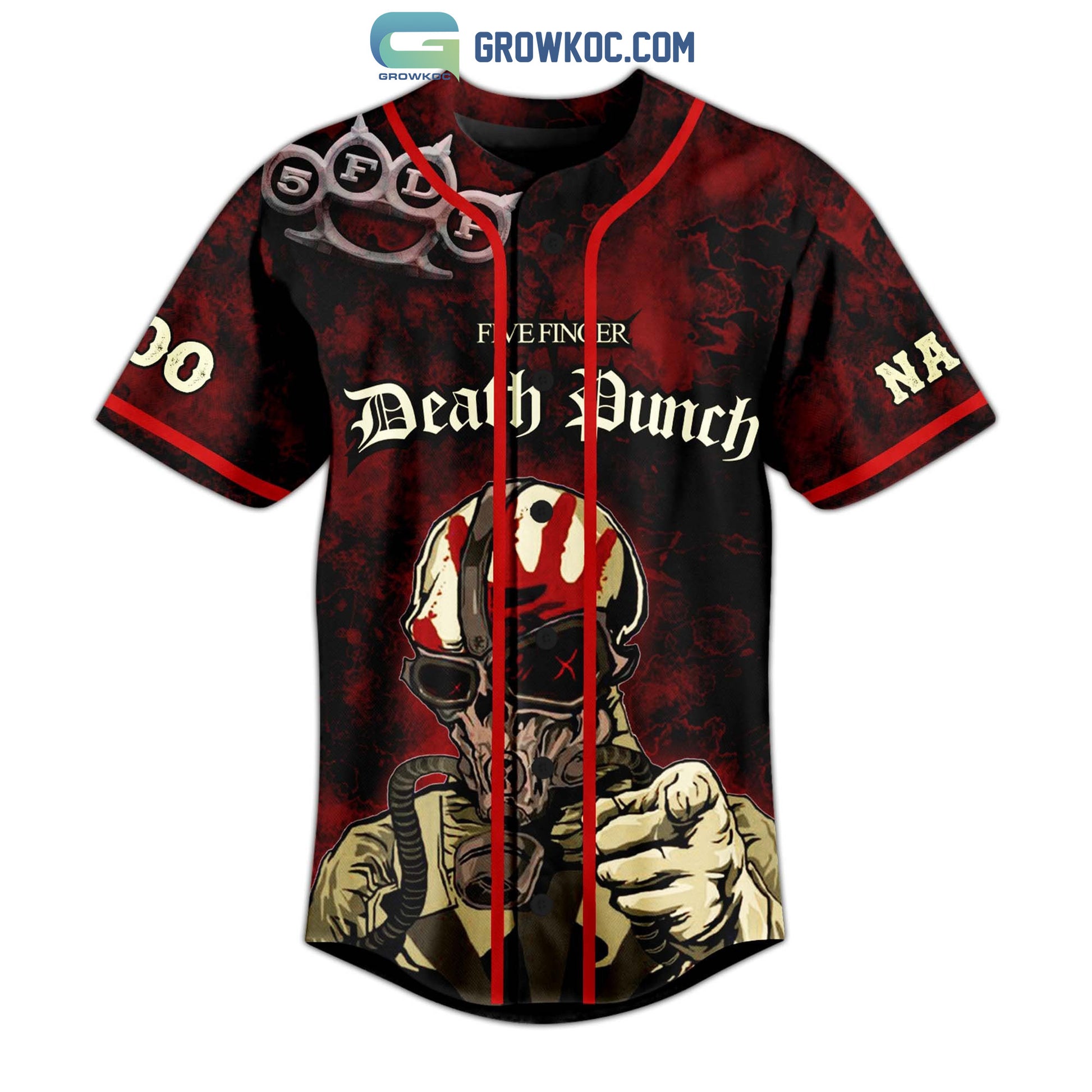 Five Finger Death Punch Personalized Baseball Jersey