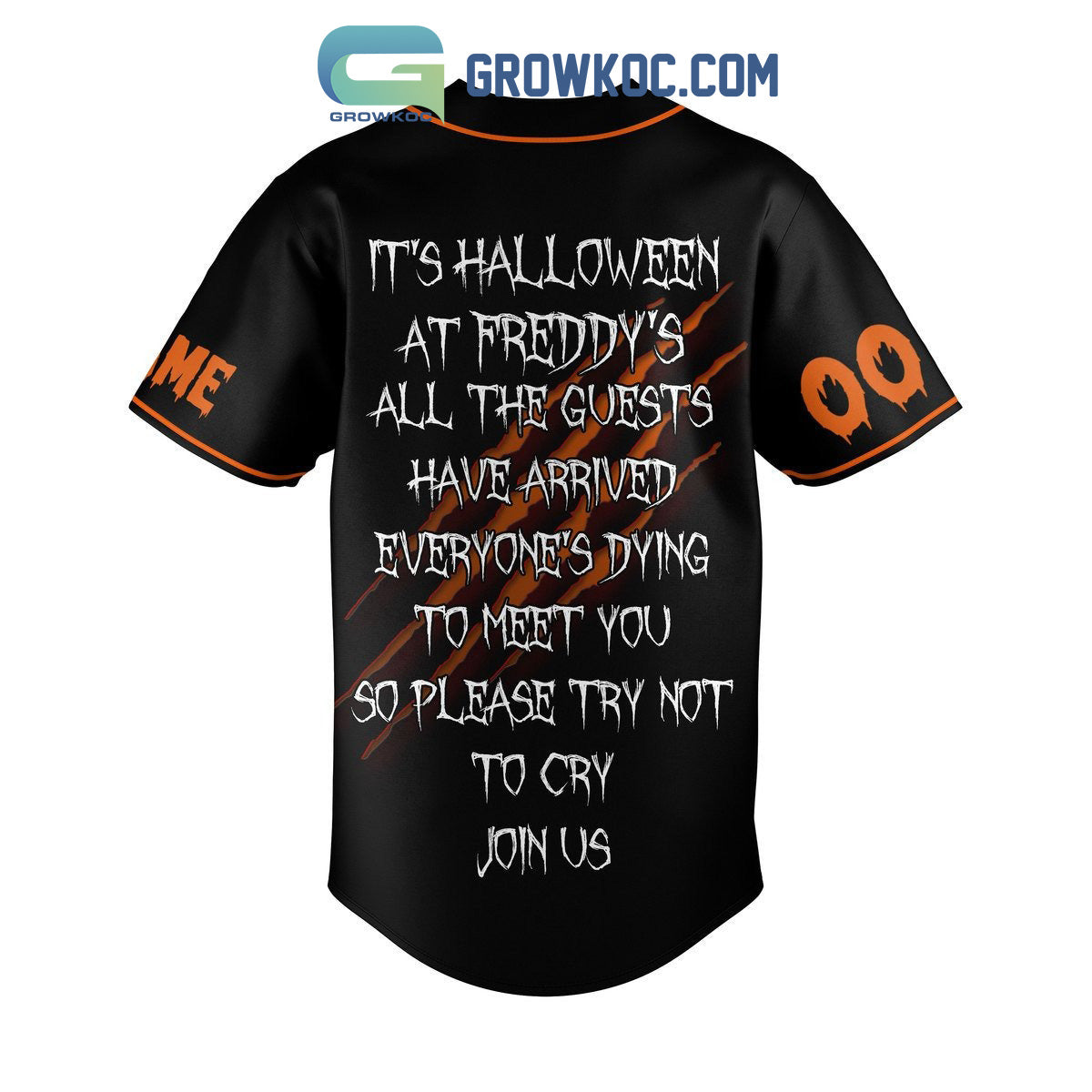 Five Night At Freddy’s It’s Halloween Personalized Baseball Jersey