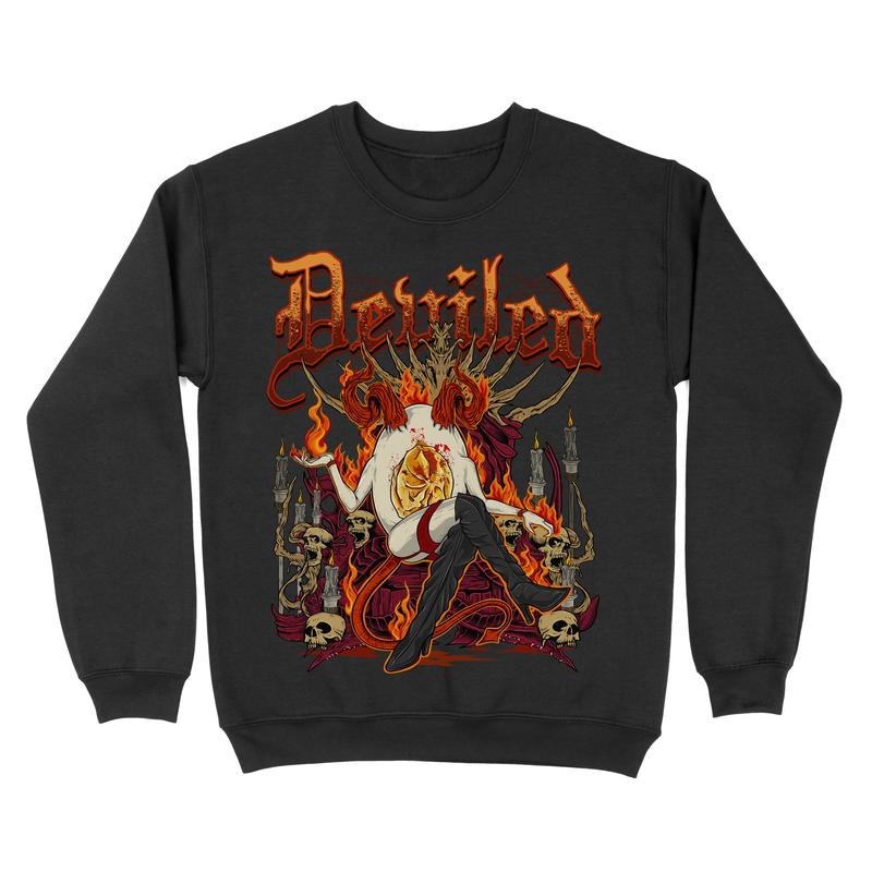 Fleece Crewneck Sweatshirt - Deviled Eggs Graphic T-Shirts, Hoodie | WearSparks.com