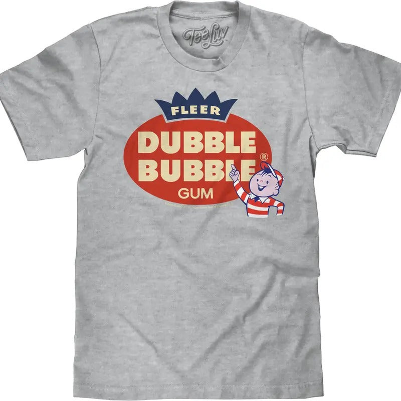 Fleer Dubble Bubble Gum T-Shirt - Athletic Gray Heather Hoodie, Sweatshirt | WearSparks.com