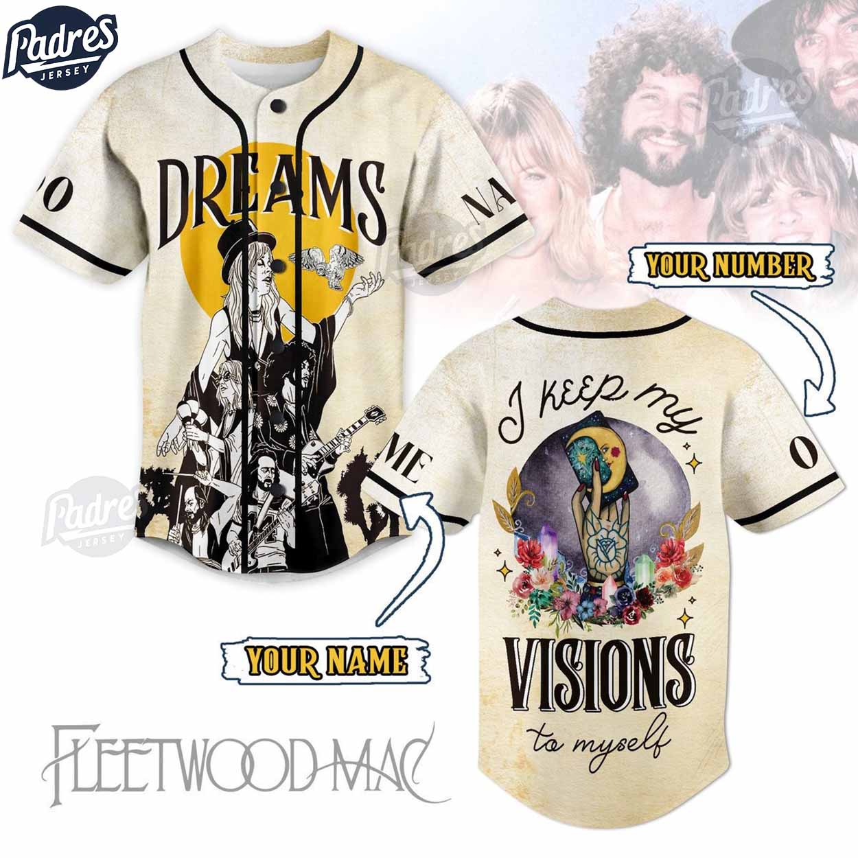 Fleetwood Dreams Custom Baseball Jersey Style - Padres Jersey Oasis: Elevate Your Baseball Style Game T-Shirts,... (Image 1)