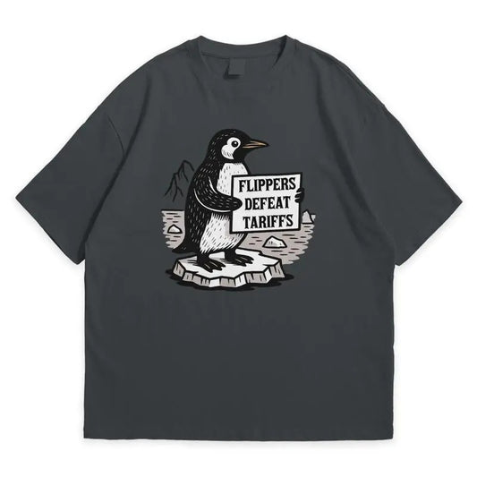 Flippers Defeat Tariffs Penguins Shirt, Foxtrot Delta Tango TShirt, Tariff Penguin Shirt, Penguins Against Tariffs...