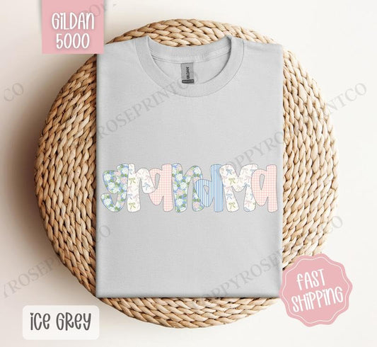 Floral Grandma Gildan Shirt, Cute Spring Grandma Tshirt, Coquette Grandmother Tee Hoodie, Sweatshirt | WearSparks.com