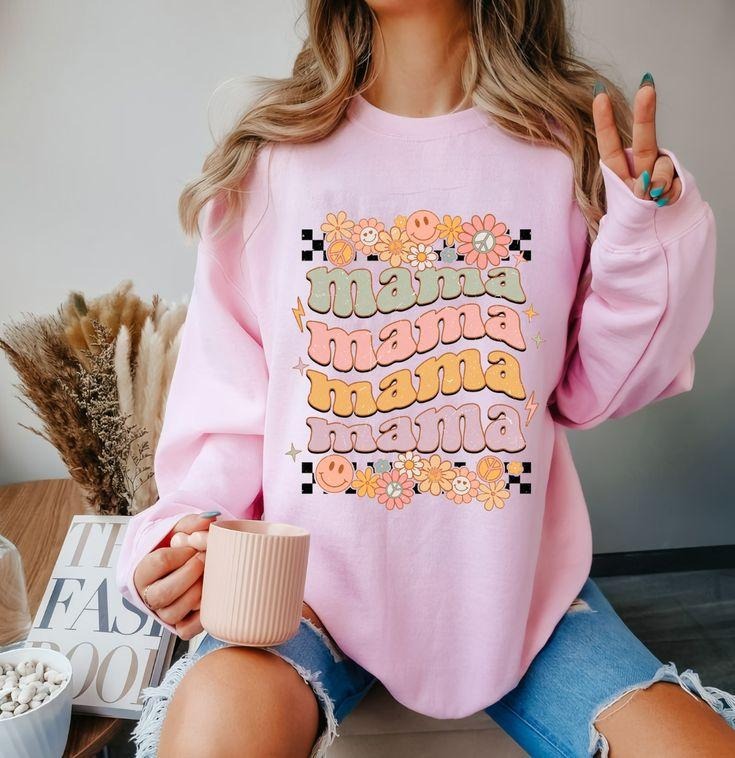 Floral Mama Crewneck, Birthday Gift for Mom, Mother's Day Special T-Shirts, Hoodie, Sweatshirt | WearSparks.com