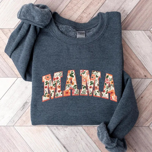 Floral Mama Sweatshirt, Cute Mom Sweatshirt, Mother's Day Gift, Mommy Shirt, New Mom Gift, Gift for Mother, Mama...