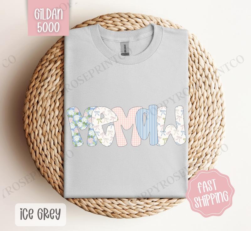 Floral Memaw Gildan Shirt, Cute Spring Grandma Tshirt, Coquette Memaw Tee Hoodie, Sweatshirt | WearSparks.com