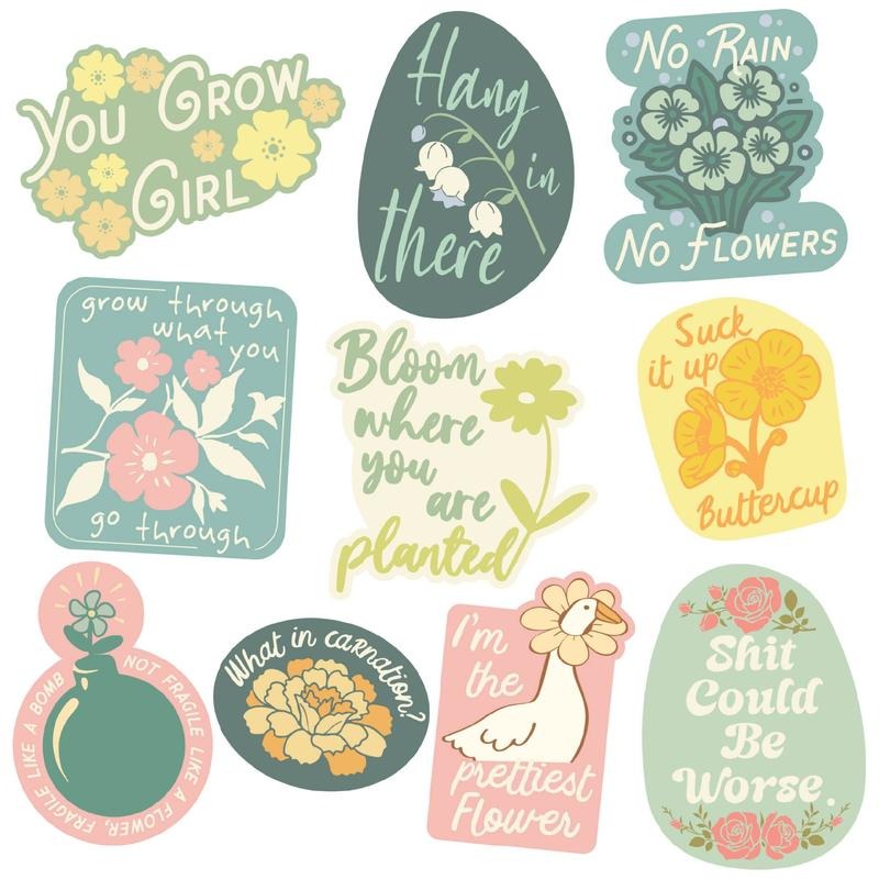 Floral Sticker Extra Large Stickers for Adults Funny Adhesives with Memes Funny Sarcastic  Multi T-Shirts, Hoodie, Sweatshirt