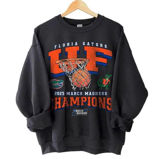 Florida Gators Basketball NCAA Champion Sweatshirt, NCAA National Champion Sweatshirt, 2025 March Madness Winners,...