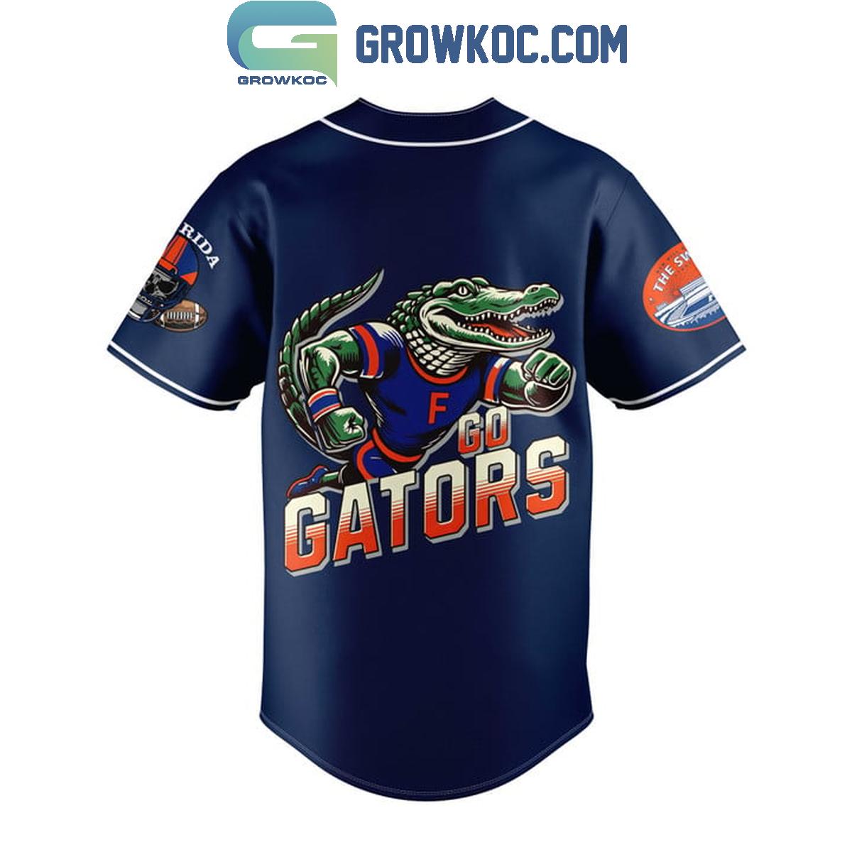 Florida Gators Go Gators Football Baseball Jersey