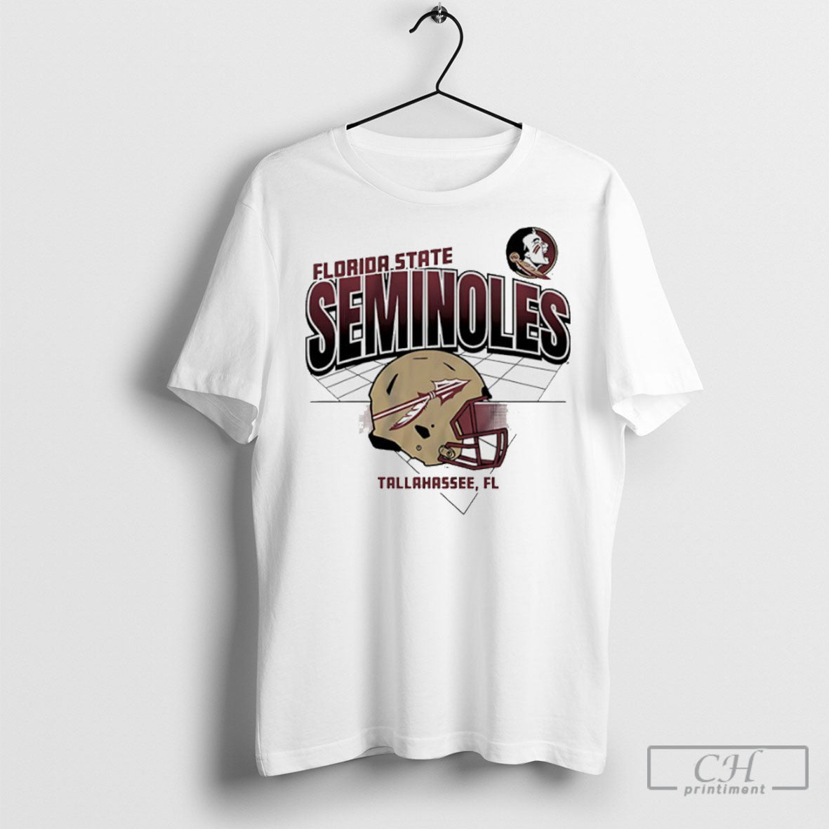 Florida State Seminoles Football Helmet Grid Graphic