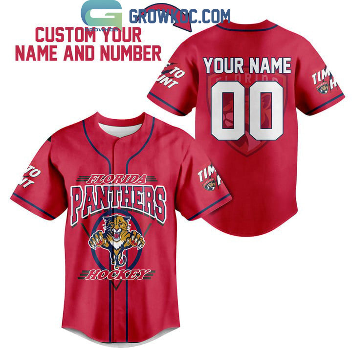 Florida Panthers Hockey Time To Hunt Baseball Jersey