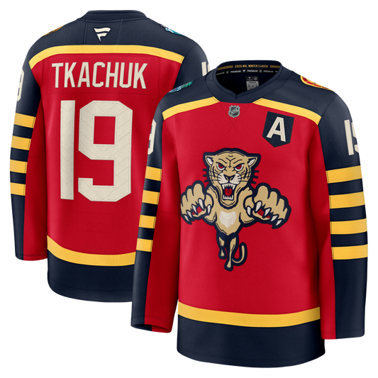 Florida Panthers #19 Matthew Tkachuk 2026 NHL Winter Classic Premium Jersey - Red
