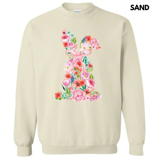 Flower Garden Bunny Sweatshirt 'NLB' T-Shirts, Hoodie | WearSparks.com