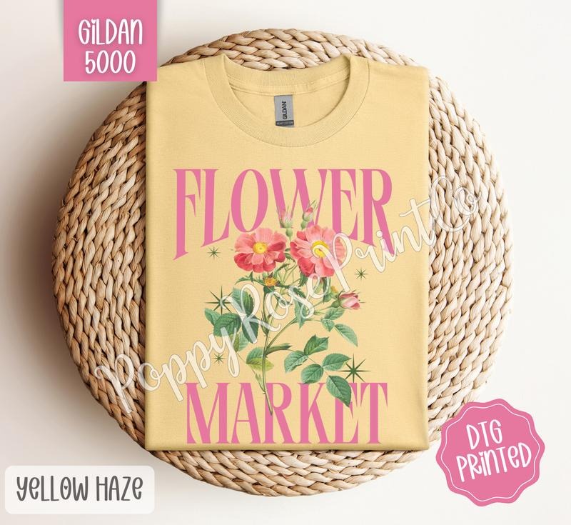 Flower Market Gildan Tshirt , Fruit Summer Tee, Cute Women's Shirt, Gift For Her Hoodie, Sweatshirt | WearSparks.com