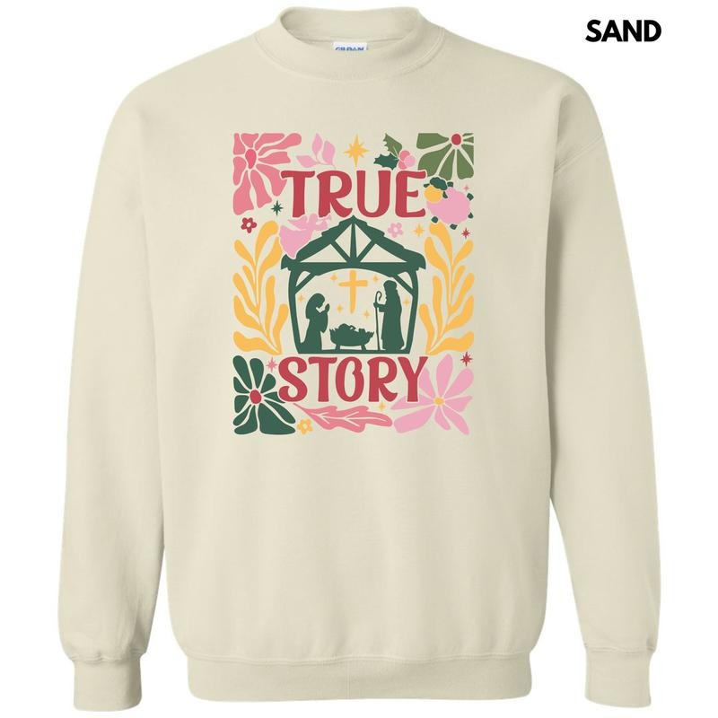 Flower Nativity True Story Sweatshirt 'NLB' T-Shirts, Hoodie | WearSparks.com