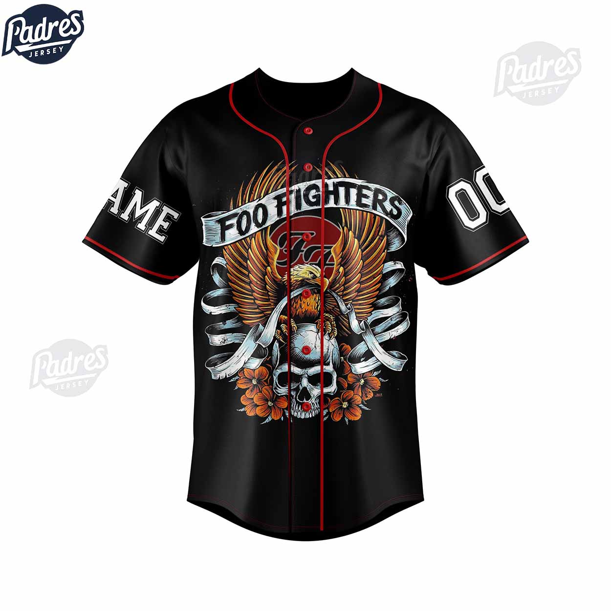 Foo Fighter No One Is You And That Is Your Power Custom Baseball Jersey - Padres Jersey Oasis: Elevate Your... (Image 3)