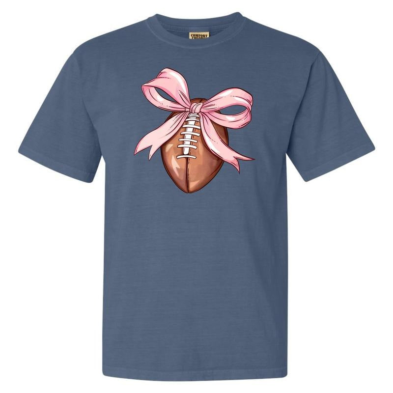 Football Coquette Comfort Colors T-Shirt 'NLB' Hoodie, Sweatshirt | WearSparks.com