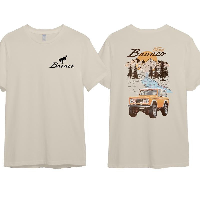 Ford Bronco T-Shirt The Vintage Car National Park Style Streetwear Hoodie, Sweatshirt | WearSparks.com
