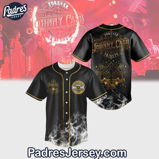 Forever Johnny Cash Tribute Baseball Jersey Outfit - Padres Jersey Oasis: Elevate Your Baseball Style Game... (Image 1)