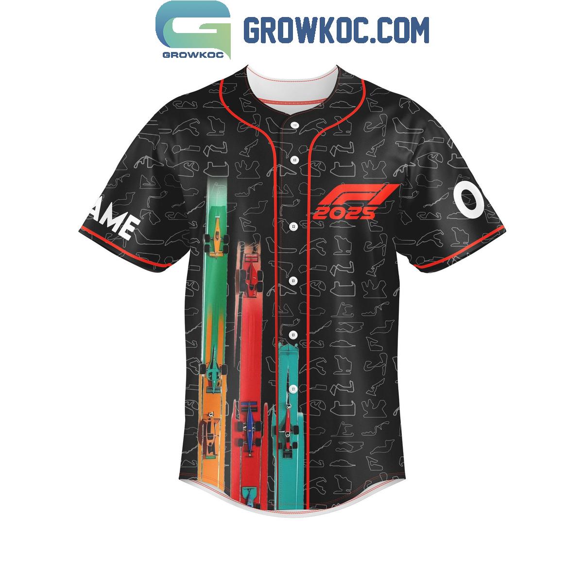 Formula 1 2025 It’s Lights Out And Away We Go Personalized Baseball Jersey