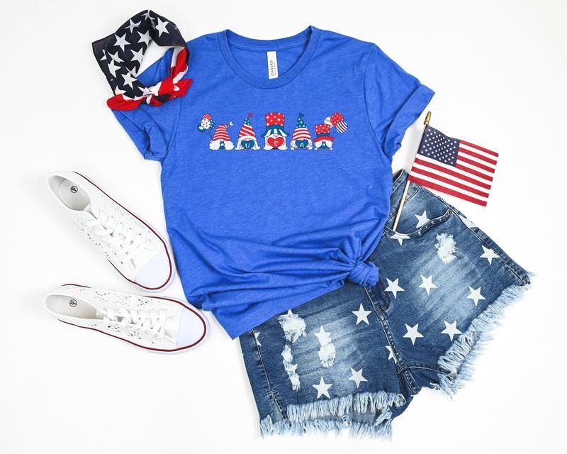 Fourth Of July Gnome Shirt 4th Of July Gnome Shirt Independence Day Gnome Shirt Usa Gnome Shirt Patriotic Gnome Shirt...