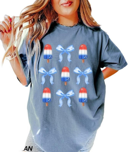 Fourth Of July Shirt, Patriotic Shirt, Coquette 4th Of July Shirt, Bow Shirt, America Shirt, Retro 4th Of July Shirt,...