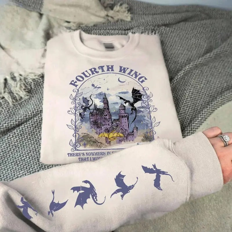 Fourth Wing Sweatshirt, Basgiath War College Shirt, Xaden Riorson,Riders Quadrant, Dragon Rider,Violet Sorrengail,...