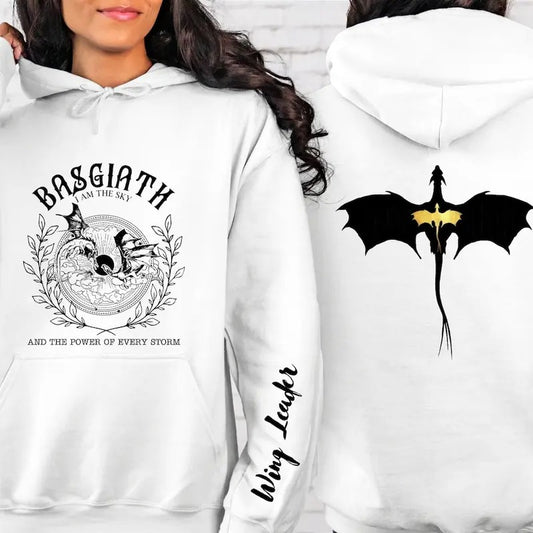 Fourth Wing Sweatshirt, Basgiath War College, Wing Leader Hoodie,Violet Sorrengail,Xaden Riorson, Fourth Wing Riders...