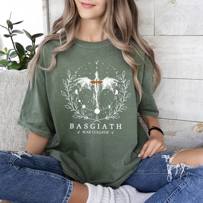 Fourth Wing tshirt, Basgiath War College T-Shirt, Dragon Rider, Violet Sorrengail, Xaden Riorson, Riders Quadrant, Reader...